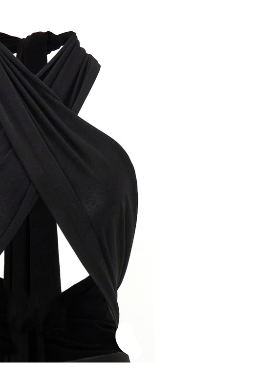 'Convertivle gown' dress Black