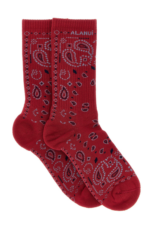 'Bandana' socks Red