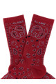 'Bandana' socks Red