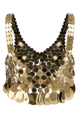 PACO RABANNE 'Haut' топ Gold 26PITO223PS0129P712