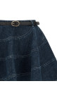 'Flared Denim Mini' skirt Blue