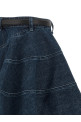 'Flared Denim Mini' skirt Blue