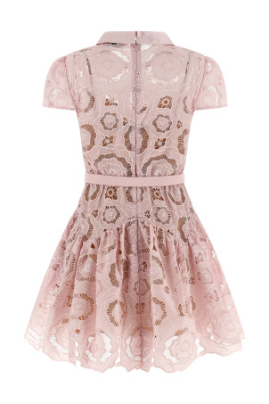 Платье «Pink Floral Lace Mini» Розовое RS26167SPPINK