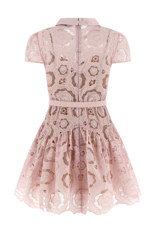 Платье «Pink Floral Lace Mini» Розовое RS26167SPPINK