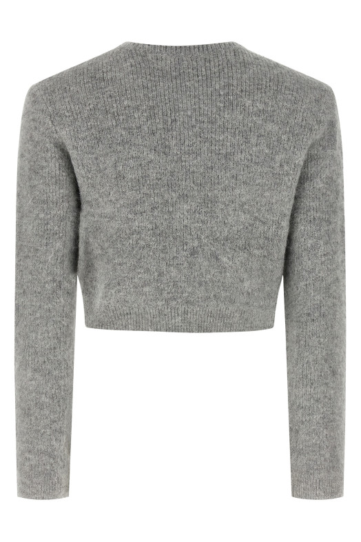 Кардиган «Grey Fluffy Crystal Trim» Серый RS26123CBGRGREY