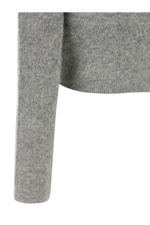 Кардиган «Grey Fluffy Crystal Trim» Серый RS26123CBGRGREY