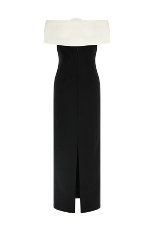 Платье «Black Crêpe Flower Maxi» Черно-серое RS26180XBBLACK