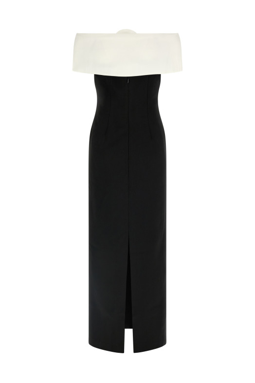 Платье «Black Crêpe Flower Maxi» Черно-серое RS26180XBBLACK