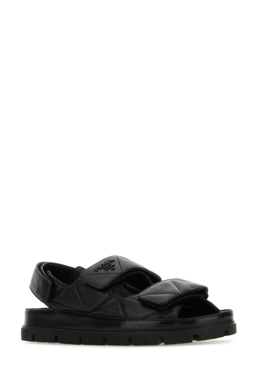 Black nappa leather sandals Black PRADA (1X721MFD020038)