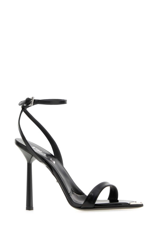 Black leather sandals Black PRADA (1X923MFD100055)