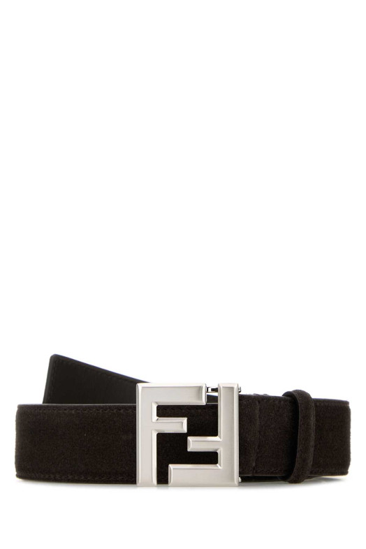 Темно-коричневый замшевый ремень FENDI (7C0550AUGS)