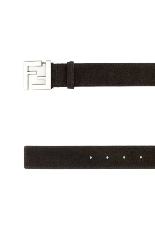 Темно-коричневый замшевый ремень FENDI (7C0550AUGS)