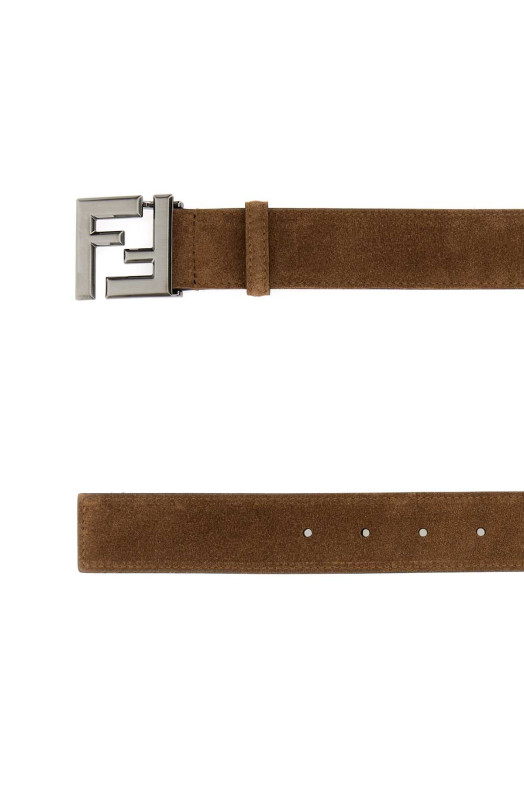 Коричневый замшевый ремень FENDI (7C0550AUGS)