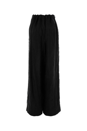 Черные пижамные брюки из купро Черные BALENCIAGA (846233TSM04)