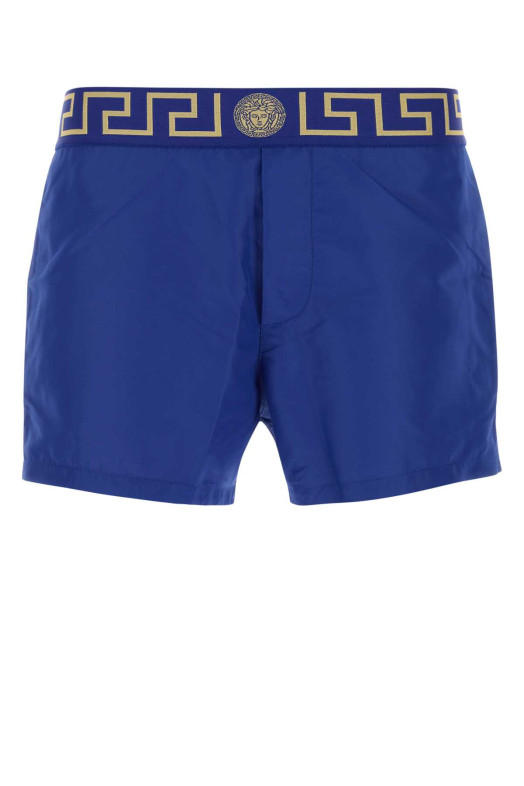 Electric blue polyester swimming shorts VERSACE (ABU010221A11120)