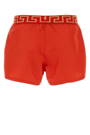 Red polyester swimming shorts VERSACE (ABU010221A11120)