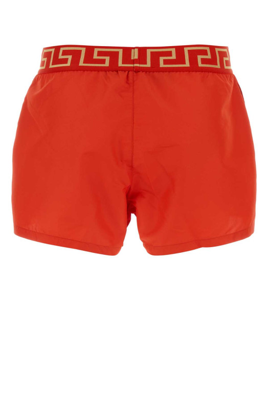 Red polyester swimming shorts VERSACE (ABU010221A11120)