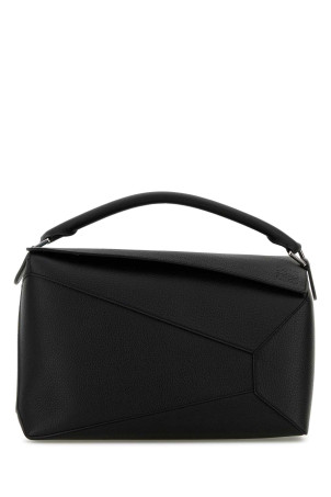 Black leather large Puzzle handbag Black LOEWE (B510P00X05)