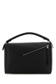 Black leather large Puzzle handbag Black LOEWE (B510P00X05)