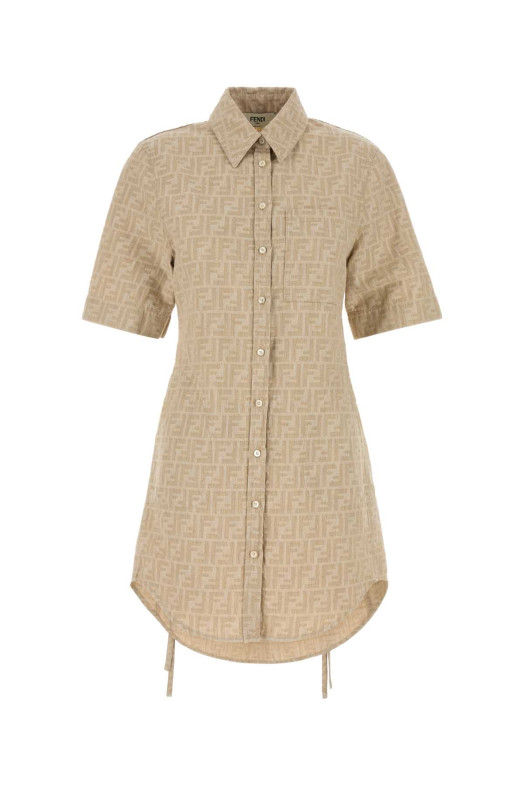 Embroidered chambray shirt dress FENDI (FLD562ASMF)