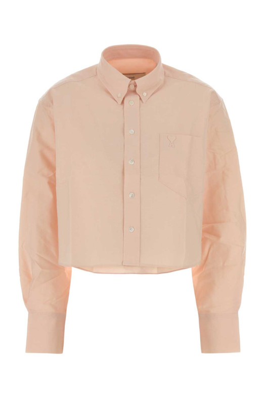 Light pink oxford oversize shirt AMI (FSH770CO0031)