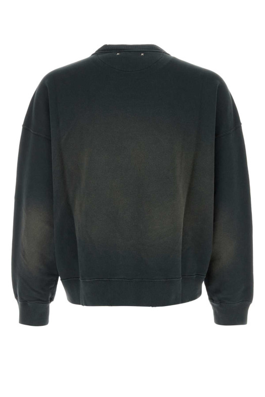 Хлопковая толстовка цвета угольного черного GOLDEN GOOSE DELUXE BRAND (GUP01938P002146)