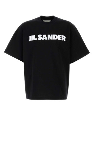 Black cotton oversize t-shirt JIL SANDER (J21GC0001J45317)