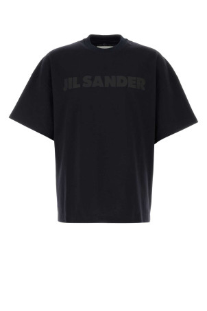 Midnight blue cotton oversize t-shirt JIL SANDER (J21GC0001J45317)