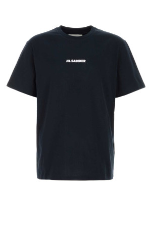 Midnight blue cotton t-shirt Black JIL SANDER (J22GC0237J20103)