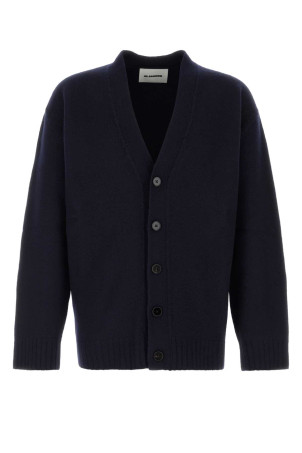 Dark blue wool cardigan JIL SANDER (J22HP0005J14506)