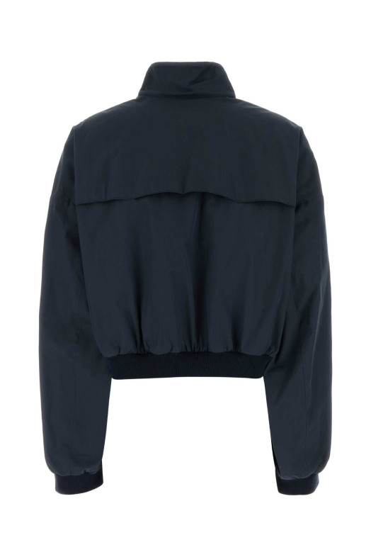Dark blue cotton blend bomber jacket Blue MIU MIU (ML1193SOOO17HM)