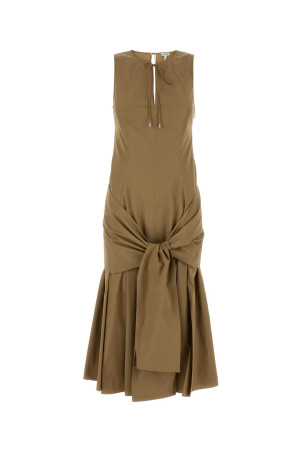 Camel poplin dress Beige LOEWE (S359Y09XJ9)