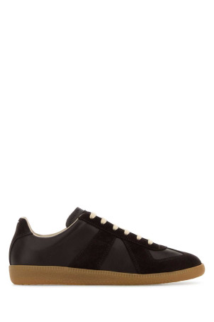 Brown leather Replica sneakers MAISON MARGIELA (S58WS0109P1895)