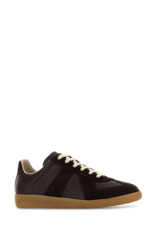Brown leather Replica sneakers MAISON MARGIELA (S58WS0109P1895)