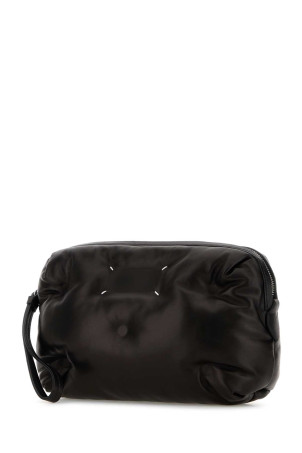 Black nappa leather Glam Slam clutch MAISON MARGIELA (SB1WB0006P8840)