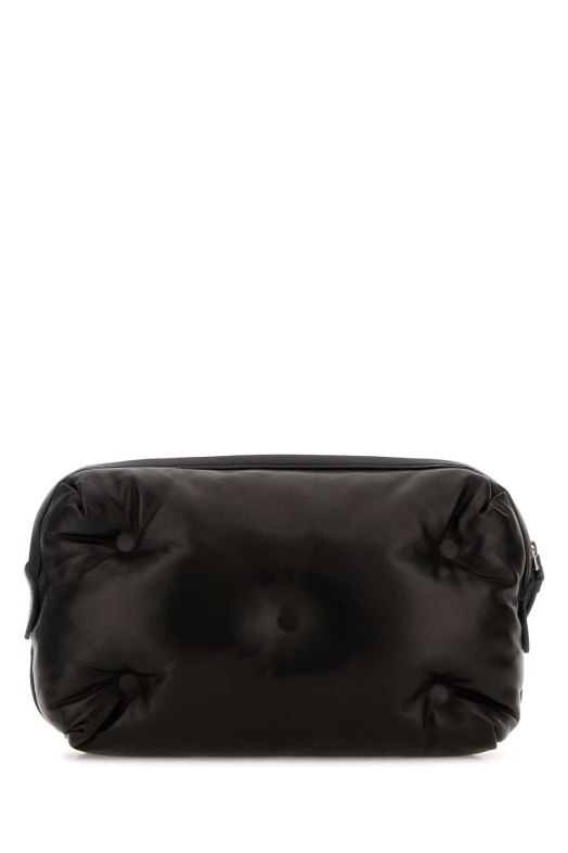 Black nappa leather Glam Slam clutch MAISON MARGIELA (SB1WB0006P8840)