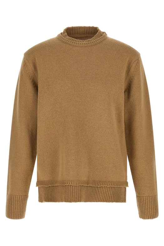 Свитер с нашивкой Бежевый MAISON MARGIELA SI1GP0001S18064106F