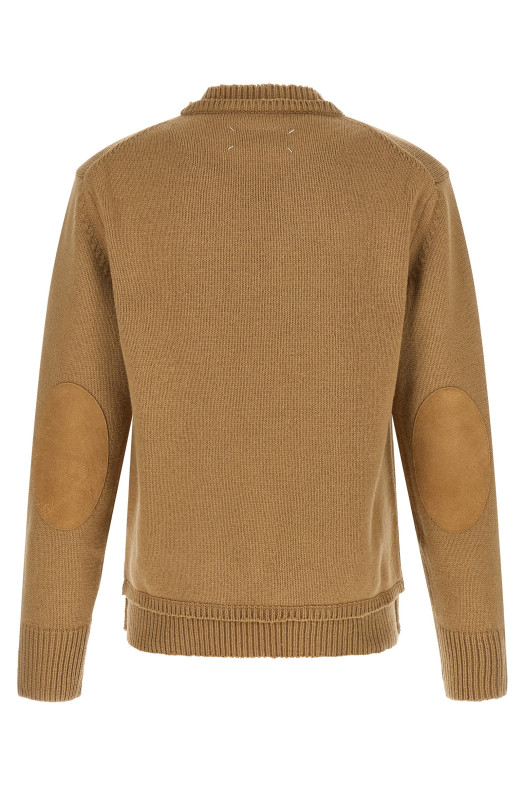 Свитер с нашивкой Бежевый MAISON MARGIELA SI1GP0001S18064106F