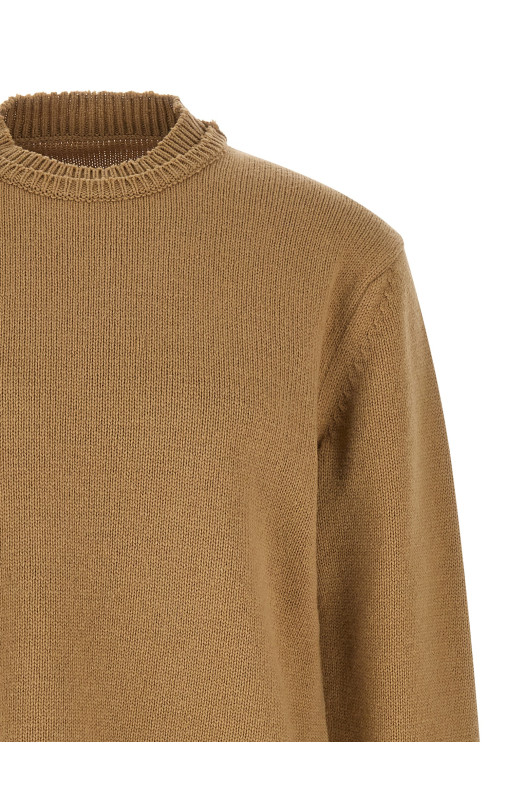 Свитер с нашивкой Бежевый MAISON MARGIELA SI1GP0001S18064106F