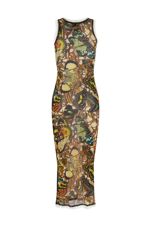 «Переиздание — платье «Желтый бабочка» Разноцветное 2601WDR133M020P1090