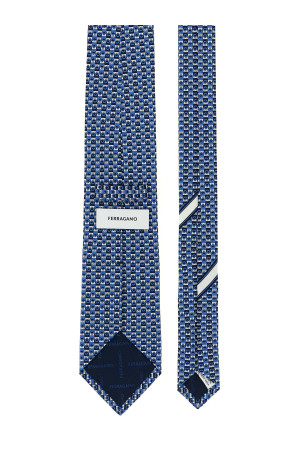 Галстук с принтом «Gancini» Синий 788905FBLUAZZURRO