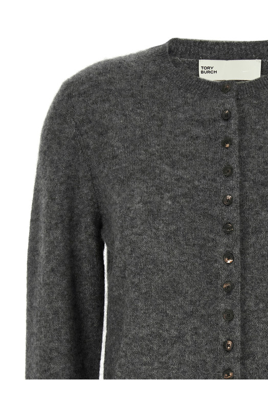 Embroidery cardigan Gray
