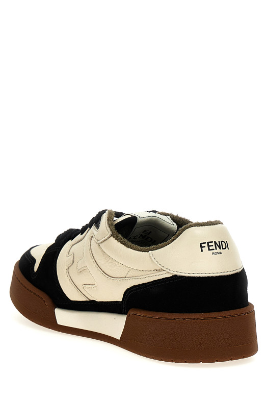 Кроссовки «Fendi Match» Черно-серые 7E1493AHH2F1FZB