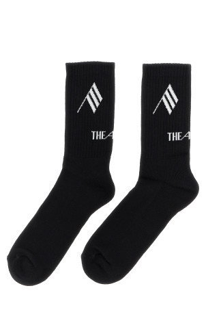 Шкарпетки з логотипом Чорно-сірі THE ATTICO 251WCAK00021414