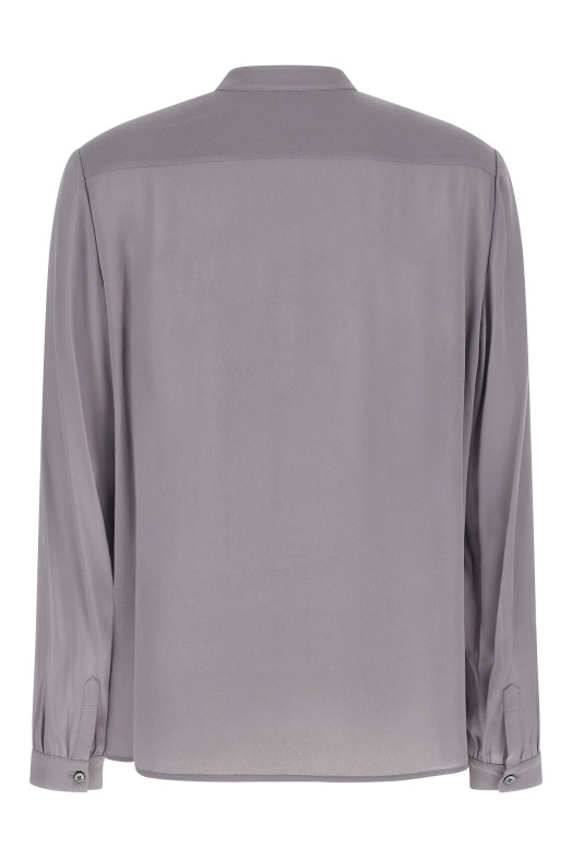 Блузка «Georgette Bow» Серая 176348029