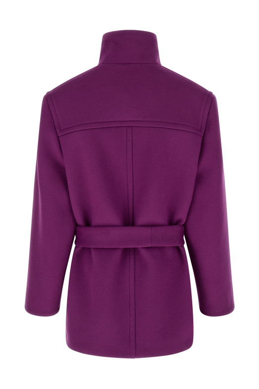 Double-face wool coat Purple