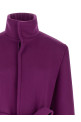 Double-face wool coat Purple