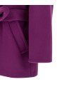 Double-face wool coat Purple