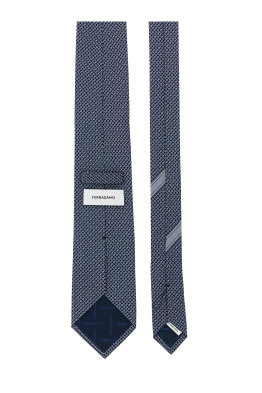 Галстук с принтом «Gancini» Синий 788891FNAVY