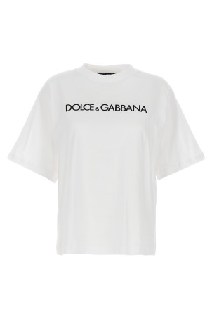 Футболка з логотипом Біла DOLCE & GABBANA F8U10TG7H4PW0800